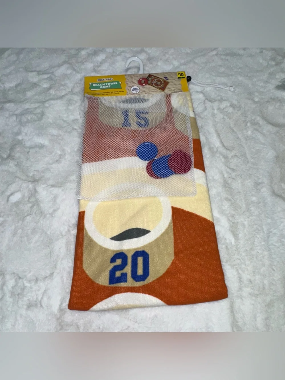 NEW skee ball beach towel game